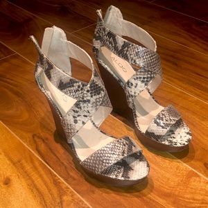 ALDO - Snakeprint Wedges